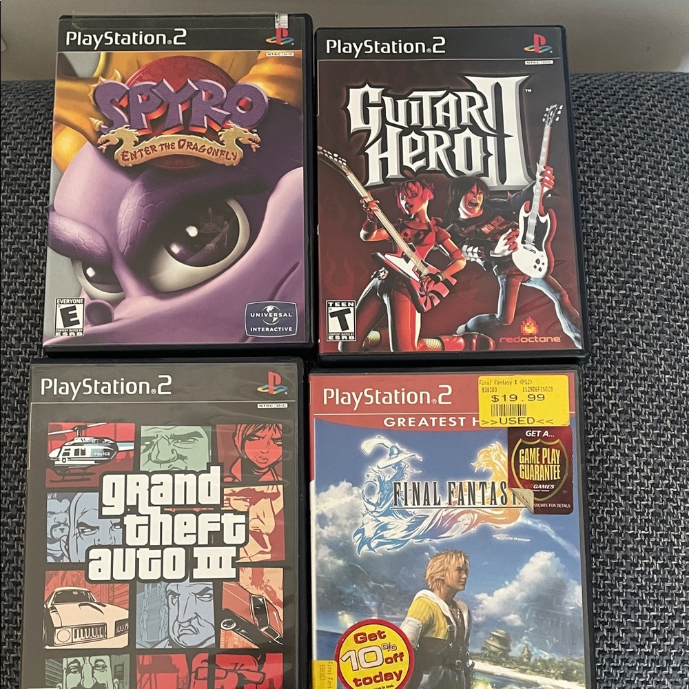 Sony PlayStation 2 Game Collection - Multicolor Covers
